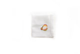 Cocktail Napkin with Hand Embroidered Rambutan