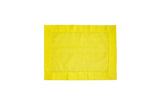 Yellow placemat in 100% coated linen with dotted hem stitch, set of 4